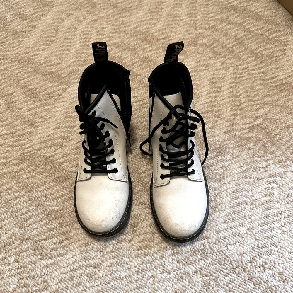 Girls White Doc Martens